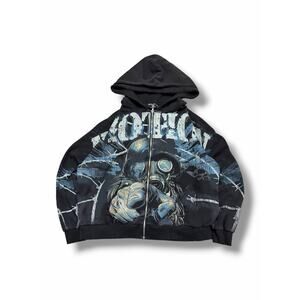 Mixed Emotions Acid Black Hoodie | Size XL